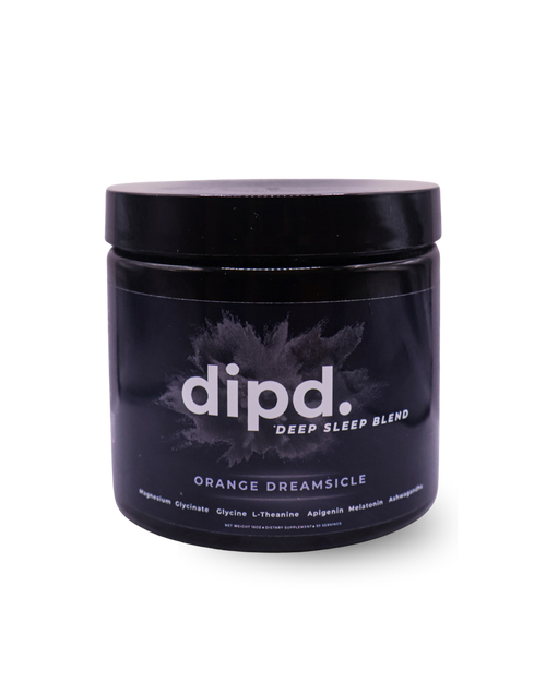 Tub of dipd. Deep Sleep Blend in Orange Dreamsicle, 30 servings